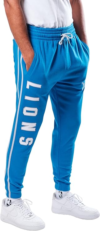 NFL Official Adults Active Super Soft Fleece Game Day Jogger Sweatpants - Unisex|Detroit Lions