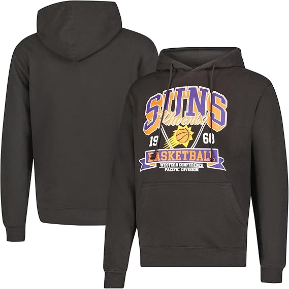 Ultra Game NBA Official Men’s Standard Super Soft Ace Hoodie Sweatshirt, Phoenix Suns, Team Color|Phoenix Suns