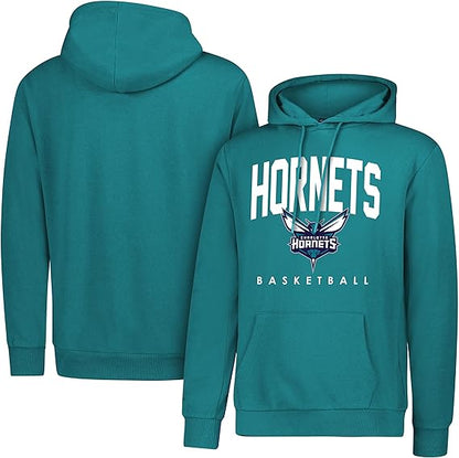 Ultra Game NBA Official Men's Super Soft Teamster Hoodie Sweatshirt, Charlotte Hornets, Team Color|Charlotte Hornets