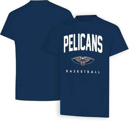 Ultra Game NBA Official Men's Official Teamster Short Sleeve T-Shirt, New Orleans Pelicans, Team Color|New Orleans Pelicans