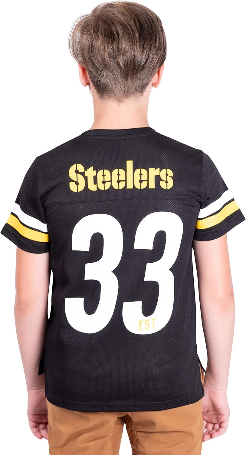 NFL Official Youth Super Soft Game Day Mesh Jersey Shirt|Pittsburgh Steelers