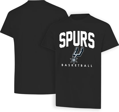 Ultra Game NBA Official Men's Official Teamster Short Sleeve T-Shirt, San Antonio Spurs, Team Color|San Antonio Spurs