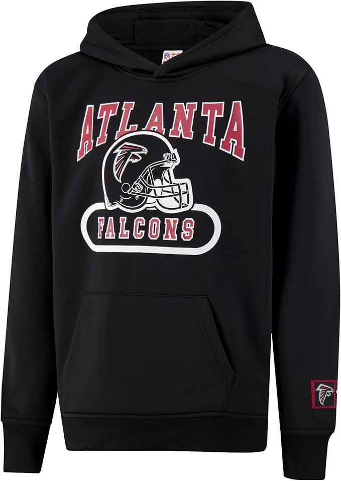 Ultra Game NFL Official Youth Super Soft Jogger & Hoodie Sweatshirt Set, Atlanta Falcons, Team Color|Atlanta Falcons