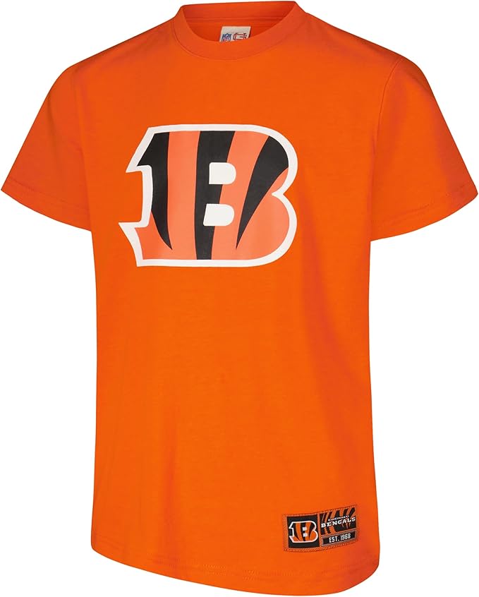 NFL Official Youth Super Soft T-Shirt & Hoodie Sweatshirt Set|Cincinnati Bengals