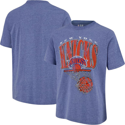 Ultra Game NBA Mens Official Hoops Short Sleeve T-Shirt, New York Knicks, Team Color|New York Knicks