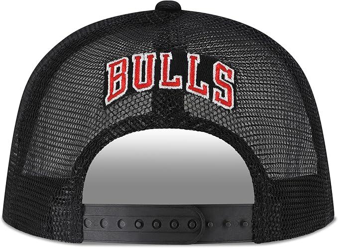 Ultra Game NBA Official Men’s Snap Back All Around The World Trucker Baseball Cap Hat - Unisex, Chicago Bulls, Black Marl, 1SIZE|Chicago Bulls