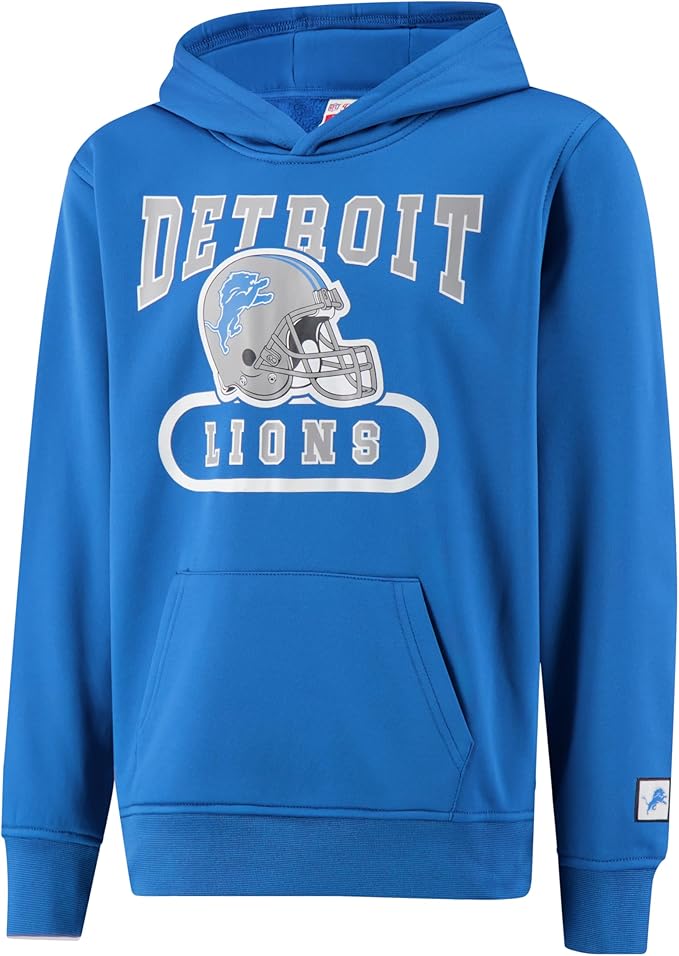 NFL Official Youth Super Soft Jogger & Hoodie Sweatshirt Set|Detroit Lions