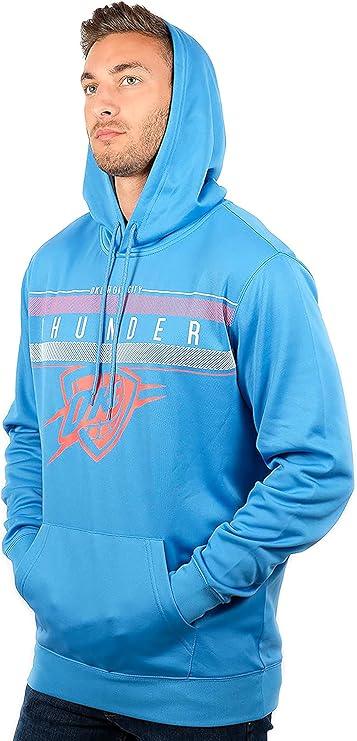 Ultra Game NBA Official Men’s Super Soft Midtown Hoodie Pullover Sweatshirt - Unisex, Oklahoma City Thunder|Oklahoma City Thunder