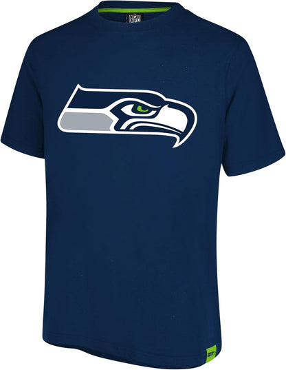 Ultra Game NFL Official Adults Super Soft Game Day T-Shirt - Unisex, Seattle Seahawks, Team Color|Seattle Seahawks