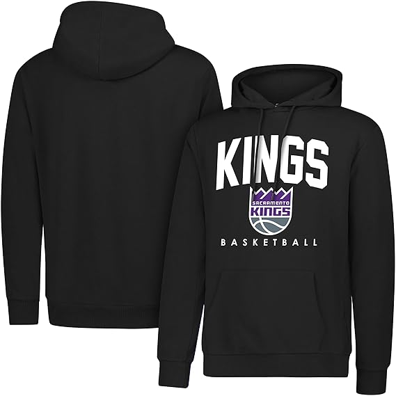 Ultra Game NBA Official Men's Super Soft Teamster Hoodie Sweatshirt, Sacramento Kings, Team Color|Sacramento Kings