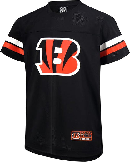 NFL Official Youth Super Soft Game Day Mesh Jersey Shirt|Cincinnati Bengals