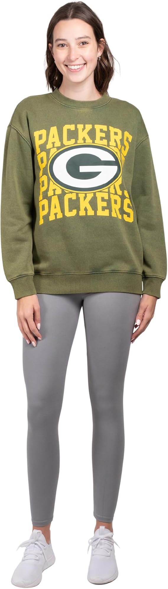 NFL Official Womens Super Soft Oversized Cozy Shirt|Green Bay Packers