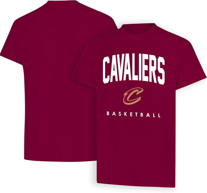 Ultra Game NBA Official Men's Official Teamster Short Sleeve T-Shirt, Cleveland Cavaliers, Team Color|Cleveland Cavaliers