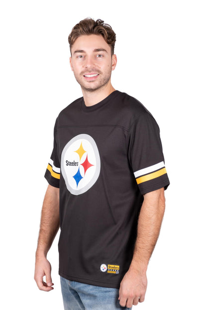 Ultra Game NFL Official Adults Super Soft Vintage Game Day Jersey Shirt - Unisex, Pittsburgh Steelers, Team Color|Pittsburgh Steelers