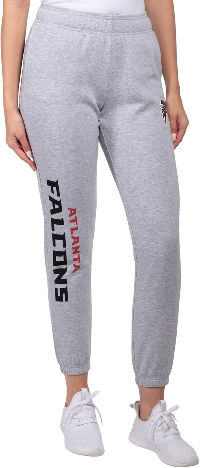 Ultra Game NFL Official Women's Super Soft Fleece Jogger Sweatpants, Atlanta Falcons|Atlanta Falcons