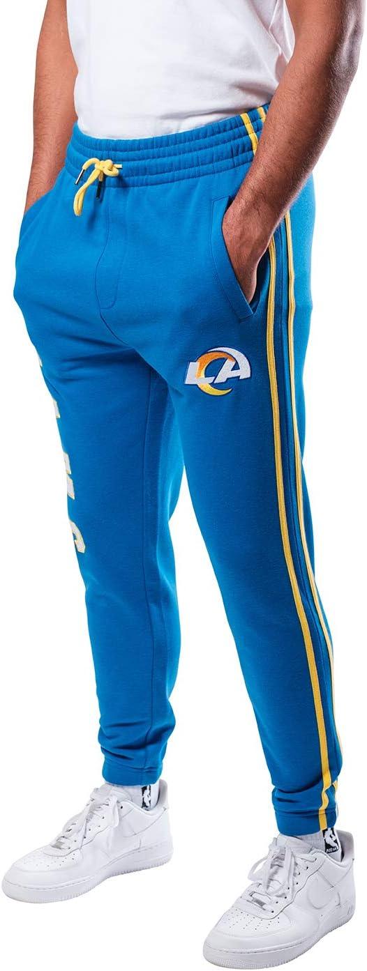 Ultra Game NFL Official Adults Super Soft Game Day Jogger Sweatpants - Unisex, Los Angeles Rams, Team Color|Los Angeles Rams