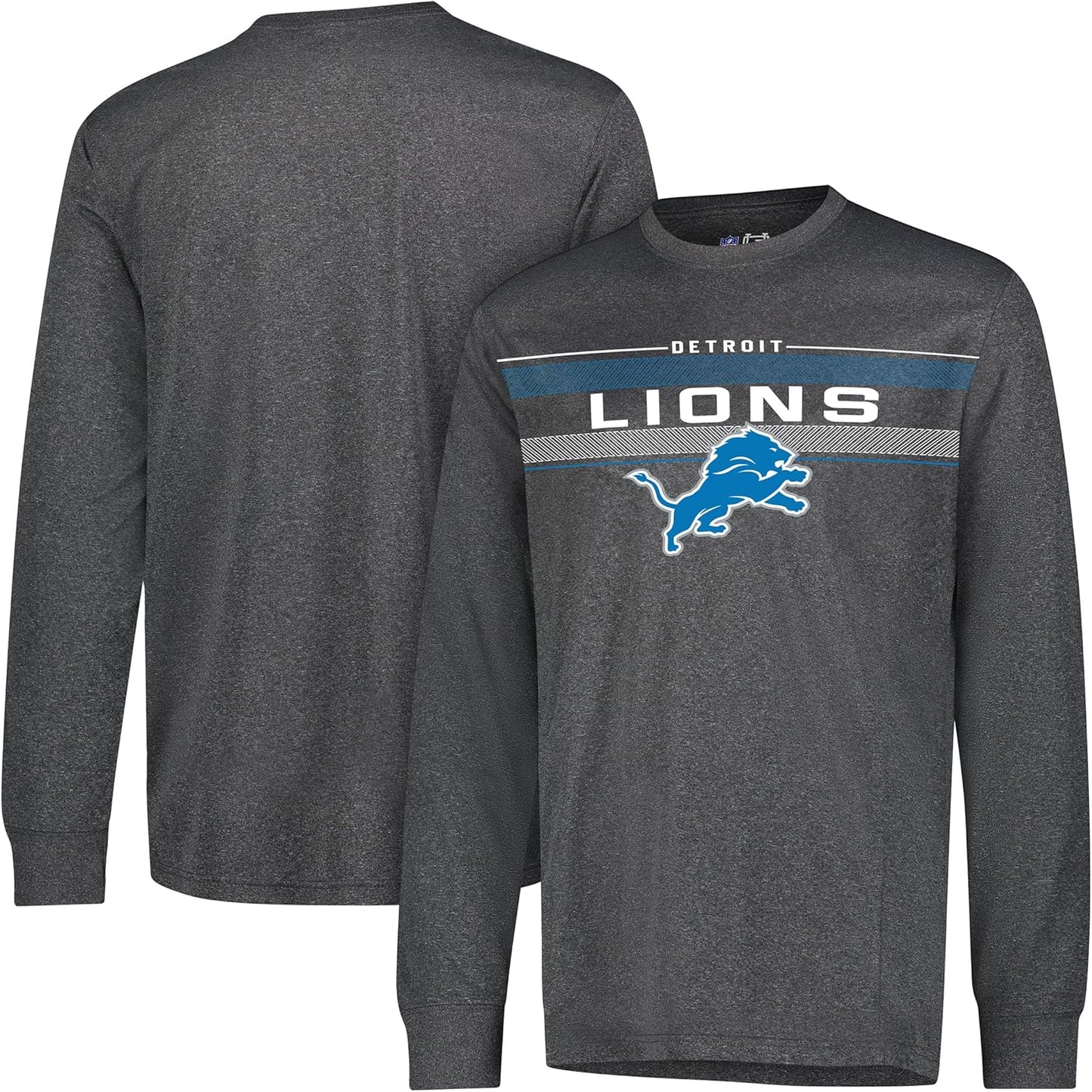 NFL Official Super Soft Game Day Long Sleeve T-Shirt|Detroit Lions