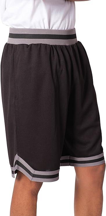 Ultra Game NBA Official Men’s Active Knit Basketball Training Shorts - Unisex, Brooklyn Nets, Black|Brooklyn Nets