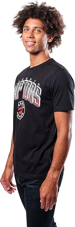 Ultra Game NBA Official Men’s Super Soft Supreme T-Shirt - Unisex, Toronto Raptors, Black|Toronto Raptors