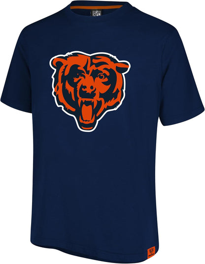 Ultra Game NFL Official Adults Super Soft Game Day T-Shirt - Unisex, Chicago Bears, Team Color|Chicago Bears