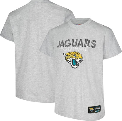 Ultra Game NFL Official Youth Super Soft Game Day T-Shirt, Jacksonville Jaguars, Heather Gray|Jacksonville Jaguars