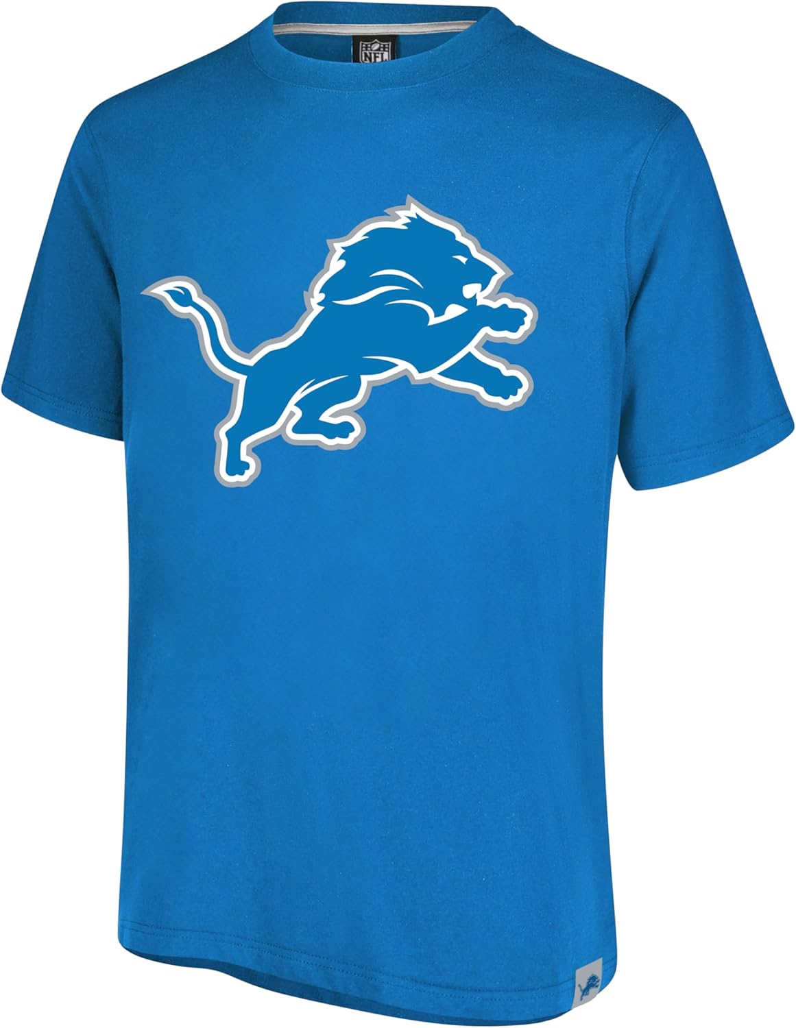 Ultra Game NFL Official Adults Super Soft Game Day T-Shirt - Unisex, Detroit Lions, Team Color|Detroit Lions