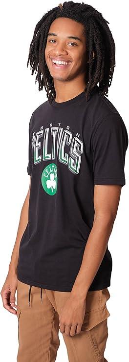 Ultra Game NBA Official Men’s Super Soft Supreme T-Shirt - Unisex, Boston Celtics, Black|Boston Celtics