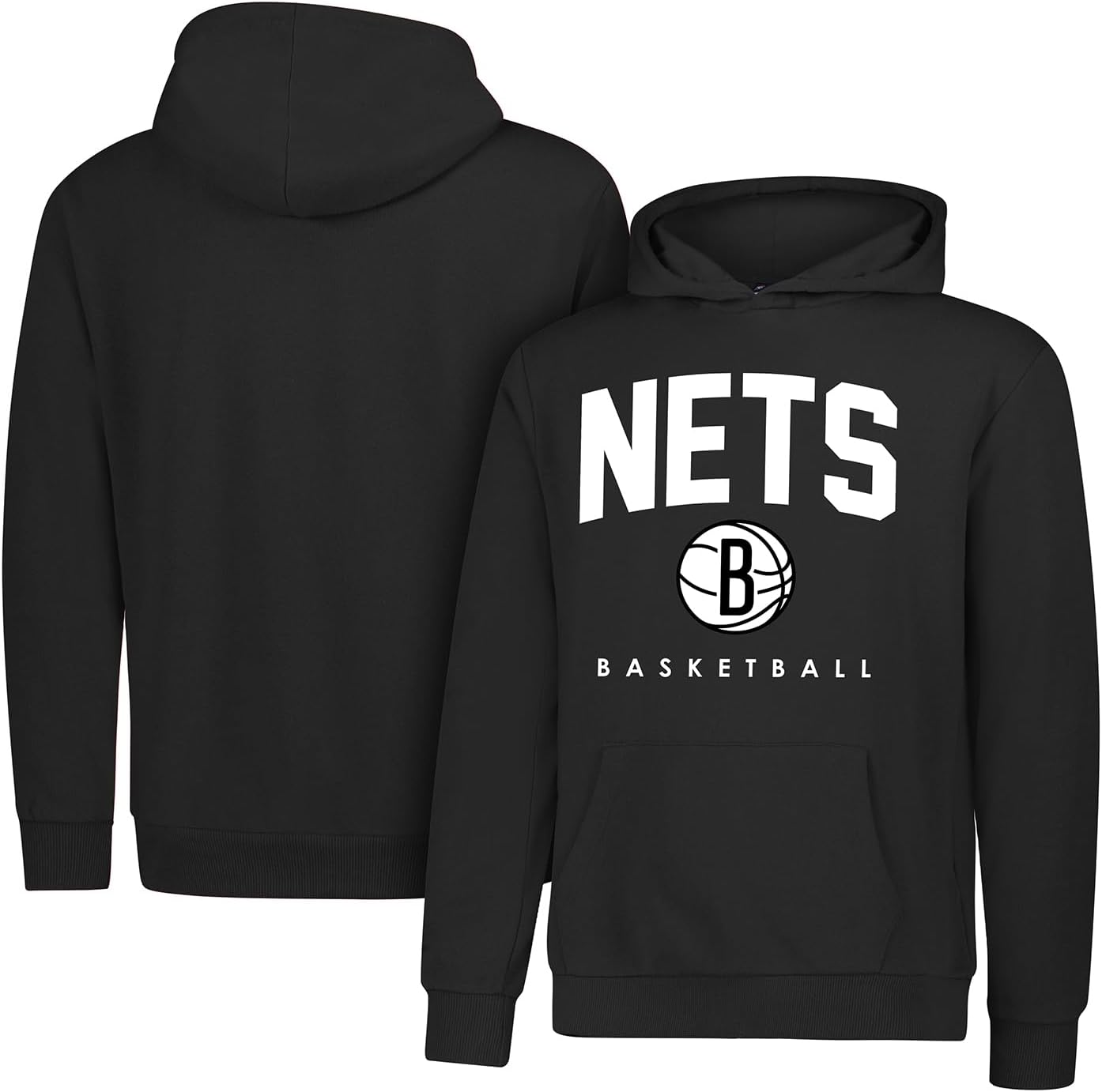 Ultra Game NBA Official Youth Super Soft Teamster Hoodie Sweatshirt, Brooklyn Nets, Team Color|Brooklyn Nets