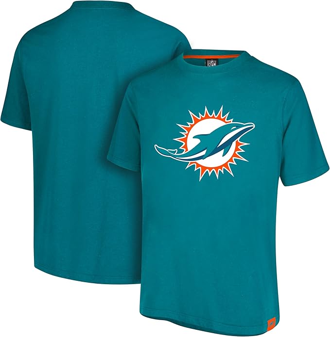 NFL Official Adults Super Soft Game Day T-Shirt - Unisex|Miami Dolphins