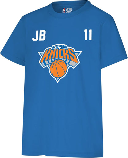 Ultra Game NBA Official Youth Super Soft Fly High Players T-Shirt, New York Knicks - Jalen Brunson, Team Color|New York Knicks - Jalen Brunson