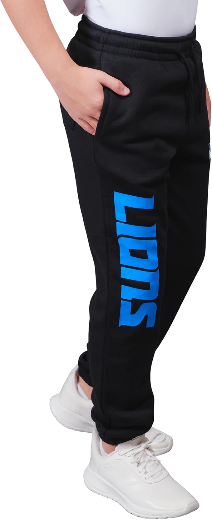 NFL Official Youth Super Soft Game Day Jogger Sweatpants, Detroit Lions, Black|Detroit Lions