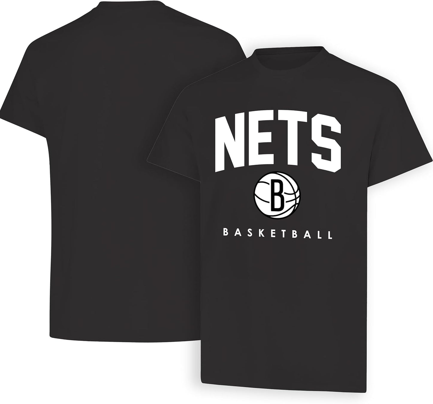 Ultra Game NBA Official Men's Official Teamster Short Sleeve T-Shirt, Brooklyn Nets, Team Color|Brooklyn Nets