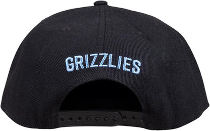 Ultra Game NBA Official Men’s Twill Snap Back Ultimate Baseball Cap Hat - Unisex, Memphis Grizzlies, Black, 1SIZE|Memphis Grizzlies