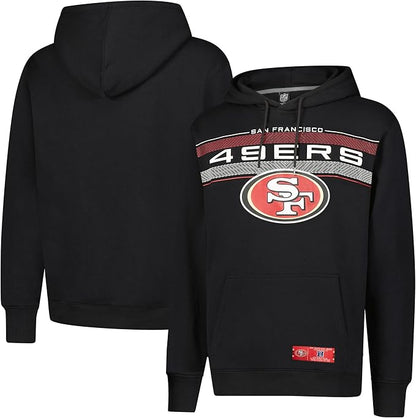 NFL Official Adults Super Soft Pullover Hoodie Sweatshirt - Warm Polyester Blend - Unisex|San Francisco 49ers