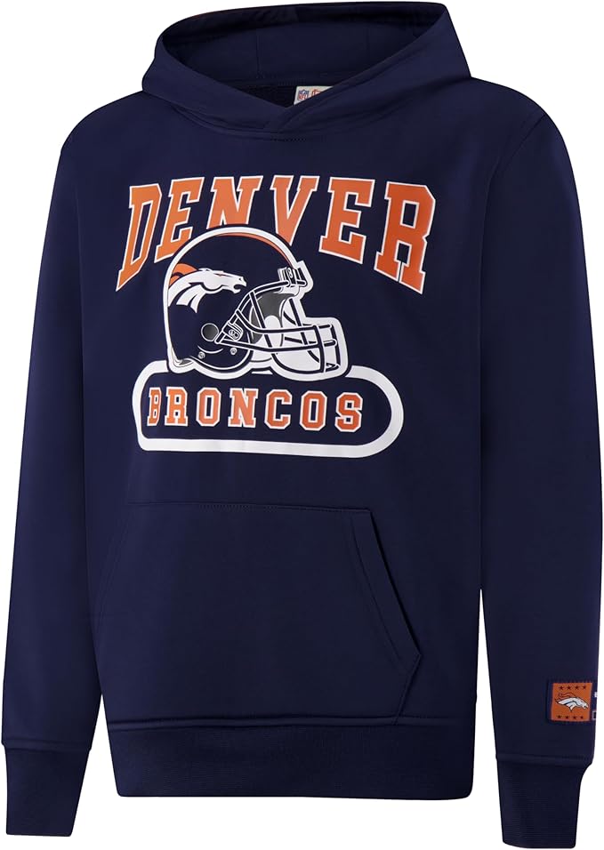 Ultra Game NFL Official Youth Super Soft Jogger & Hoodie Sweatshirt Set, Denver Broncos, Team Color|Denver Broncos