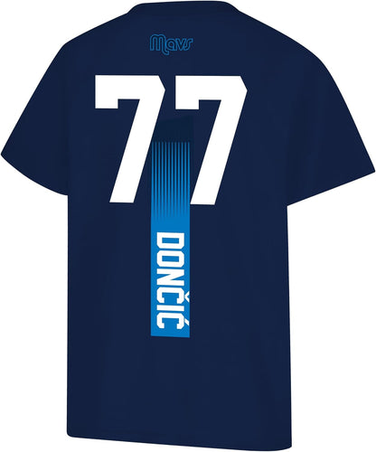 Ultra Game NBA Official Youth Super Soft Fly High Players T-Shirt, Dallas Mavericks - Luka Doncic, Team Color|Dallas Mavericks - Luka Doncic