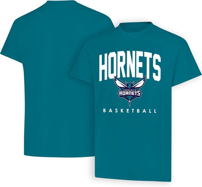 Ultra Game NBA Official Men's Official Teamster Short Sleeve T-Shirt, Charlotte Hornets, Team Color|Charlotte Hornets