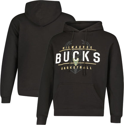 Ultra Game NBA Official Youth Standard Super Soft Get Right Hoodie Sweatshirt, Milwaukee Bucks, Black|Milwaukee Bucks