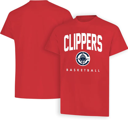 Ultra Game NBA Official Men's Official Teamster Short Sleeve T-Shirt, Los Angeles Clippers, Team Color|Los Angeles Clippers