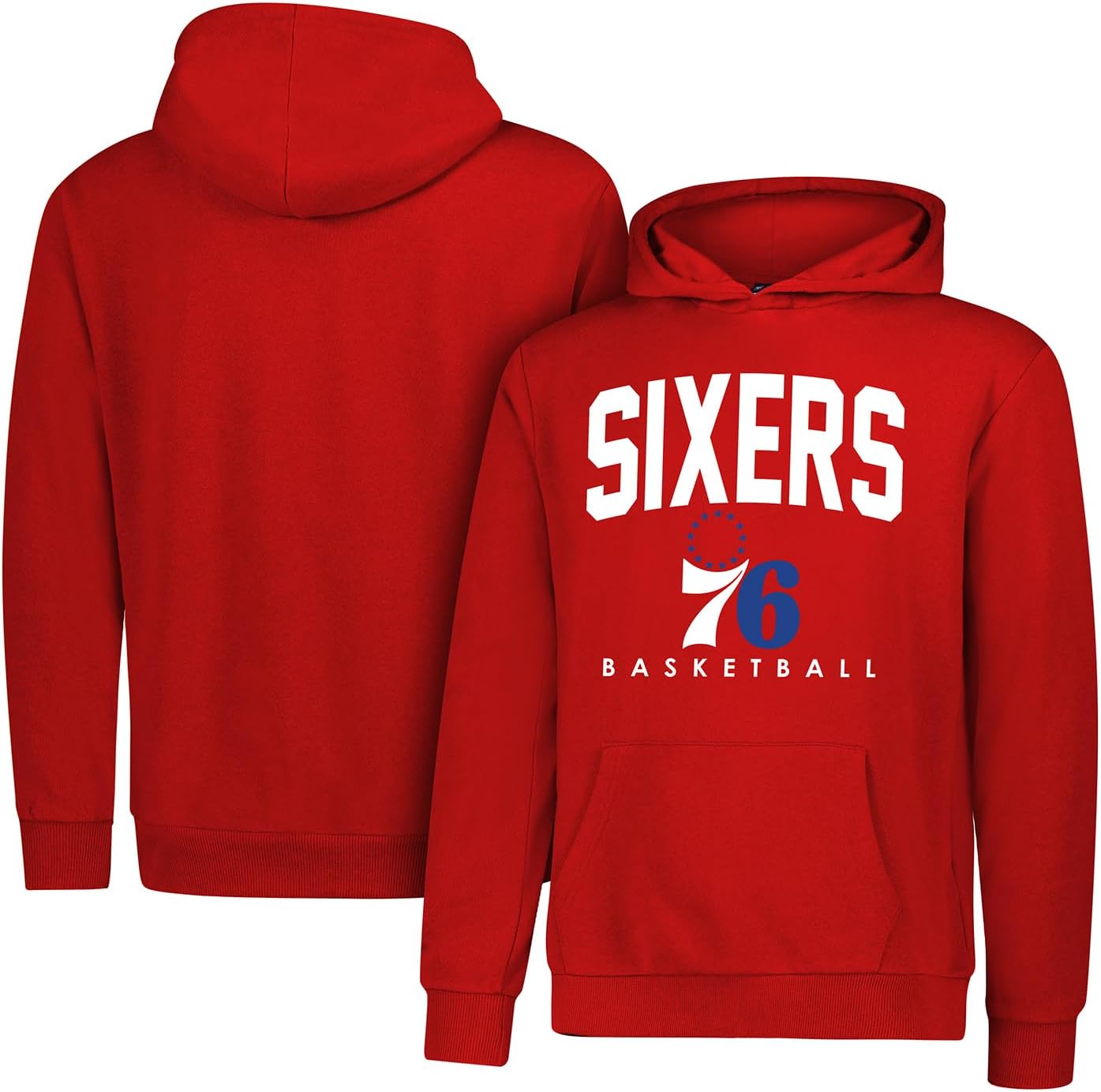 Ultra Game NBA Official Youth Super Soft Teamster Hoodie Sweatshirt, Philadelphia 76ers, Team Color|Philadelphia 76ers