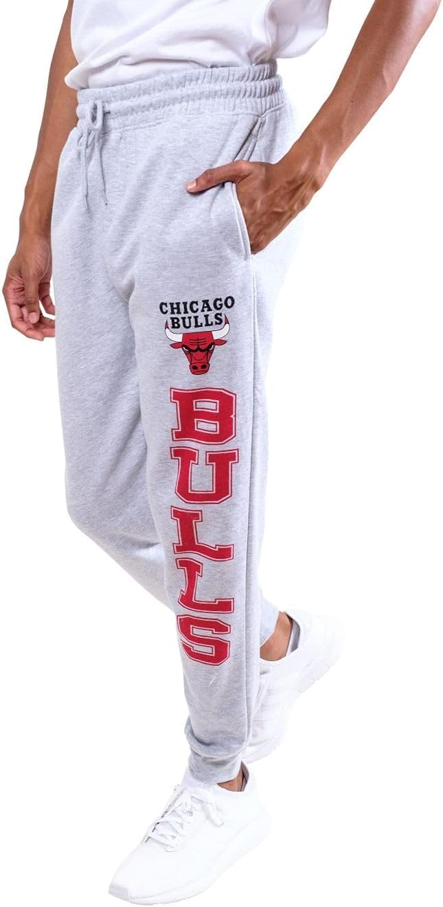 Ultra Game NBA Official Men's Super Soft Game Day Jogger Sweatpants, Chicago Bulls|Chicago Bulls