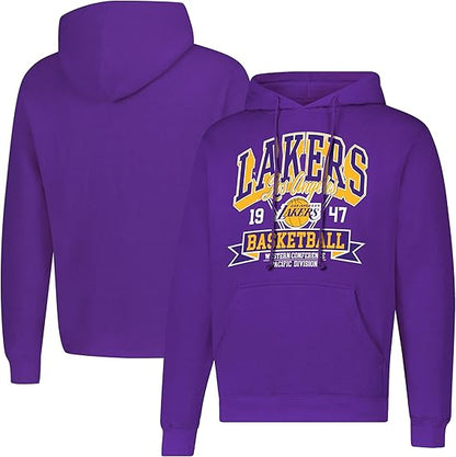 Ultra Game NBA Official Men‚Äôs Standard Super Soft Ace Hoodie Sweatshirt, Los Angeles Lakers, Team Color|Los Angeles Lakers