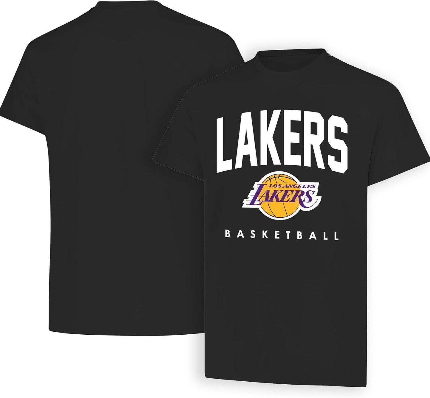 Ultra Game NBA Official Men's Official Teamster Short Sleeve T-Shirt, Los Angeles Lakers, Team Color|Los Angeles Lakers