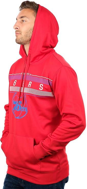 Ultra Game NBA Official Men’s Super Soft Midtown Hoodie Pullover Sweatshirt - Unisex, Philadelphia 76ers|Philadelphia 76ers