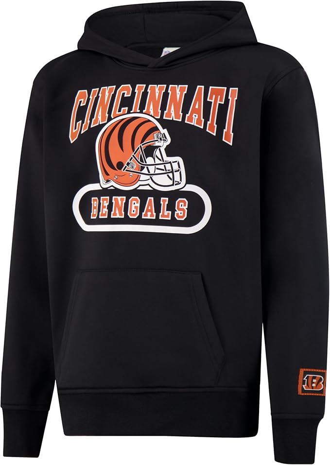 NFL Official Youth Super Soft Jogger & Hoodie Sweatshirt Set|Cincinnati Bengals