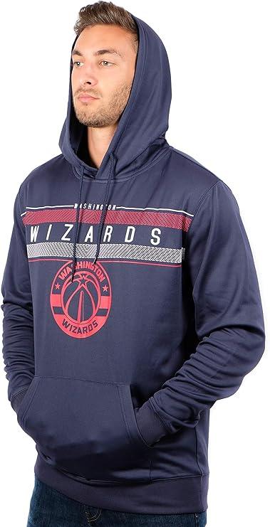 Ultra Game NBA Official Men’s Super Soft Midtown Hoodie Pullover Sweatshirt - Unisex, Washington Wizards|Washington Wizards