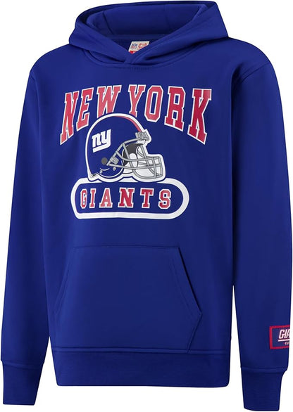 Ultra Game NFL Official Youth Super Soft Jogger & Hoodie Sweatshirt Set, New York Giants, Team Color|New York Giants