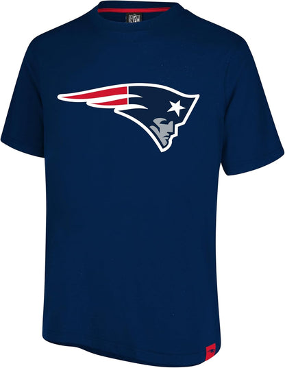 Ultra Game NFL Official Adults Super Soft Game Day T-Shirt - Unisex, New England Patriots, Team Color|New England Patriots