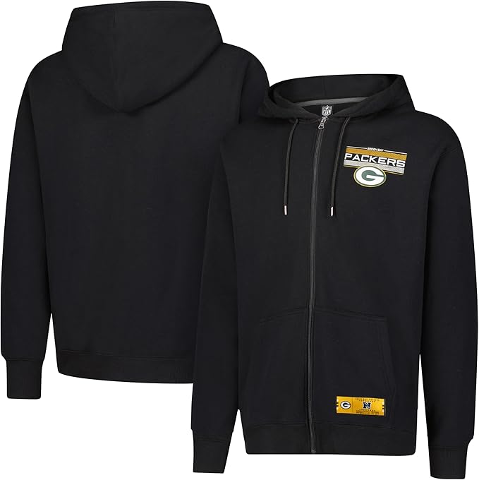 NFL Official Adults Super Soft Supreme Full Zip Hoodie Sweatshirt Jacket -  Warm Polyester Blend - Unisex|Green Bay Packers