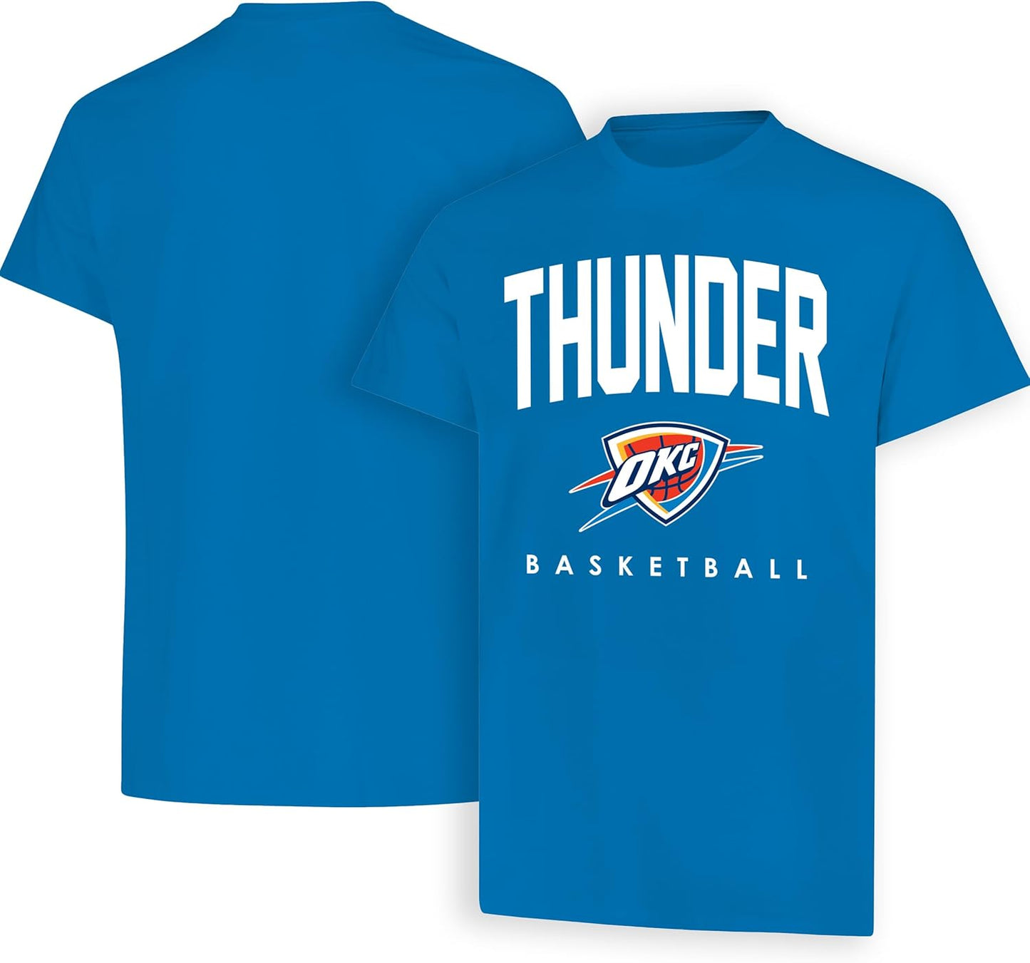 Ultra Game NBA Official Men's Official Teamster Short Sleeve T-Shirt, Oklahoma City Thunder, Team Color|Oklahoma City Thunder